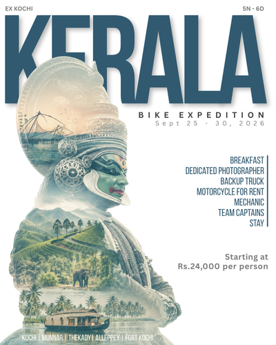 Kerala Bike Expedition – 5N/6D - Ex Kochi