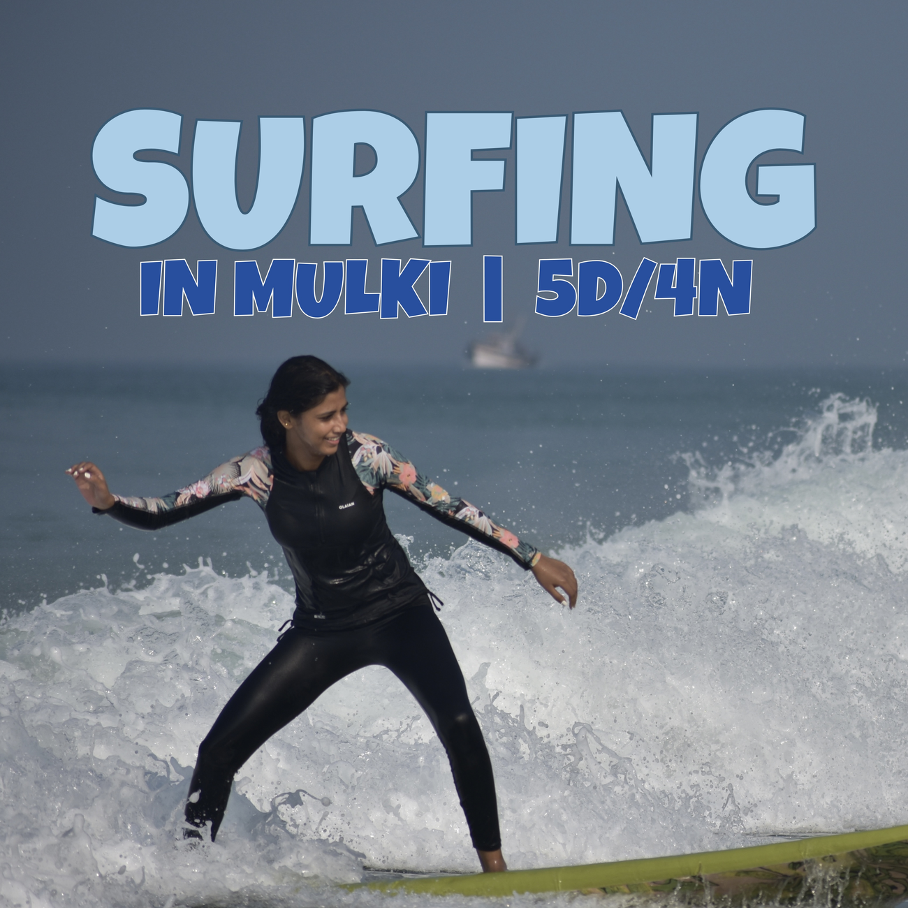 5 days SURFING in Mulki in To be declared