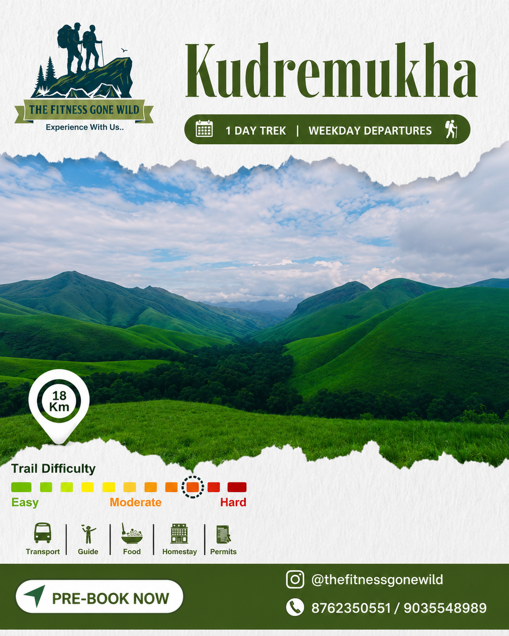 One day trek to Kudremukha (Weekday Special) poster
