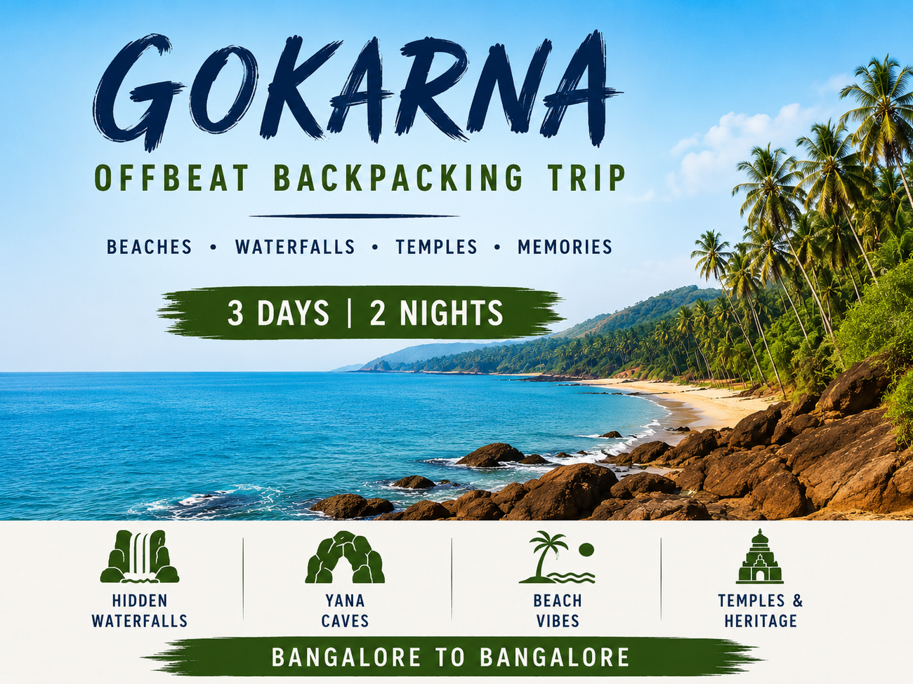 GOKARNA OFFBEAT BACKPACKING EXPERIENCE poster