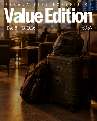 Kerala Bike Expedition: VALUE EDITION, 5N/6D - Ex Kochi Dec 8-13, 2026