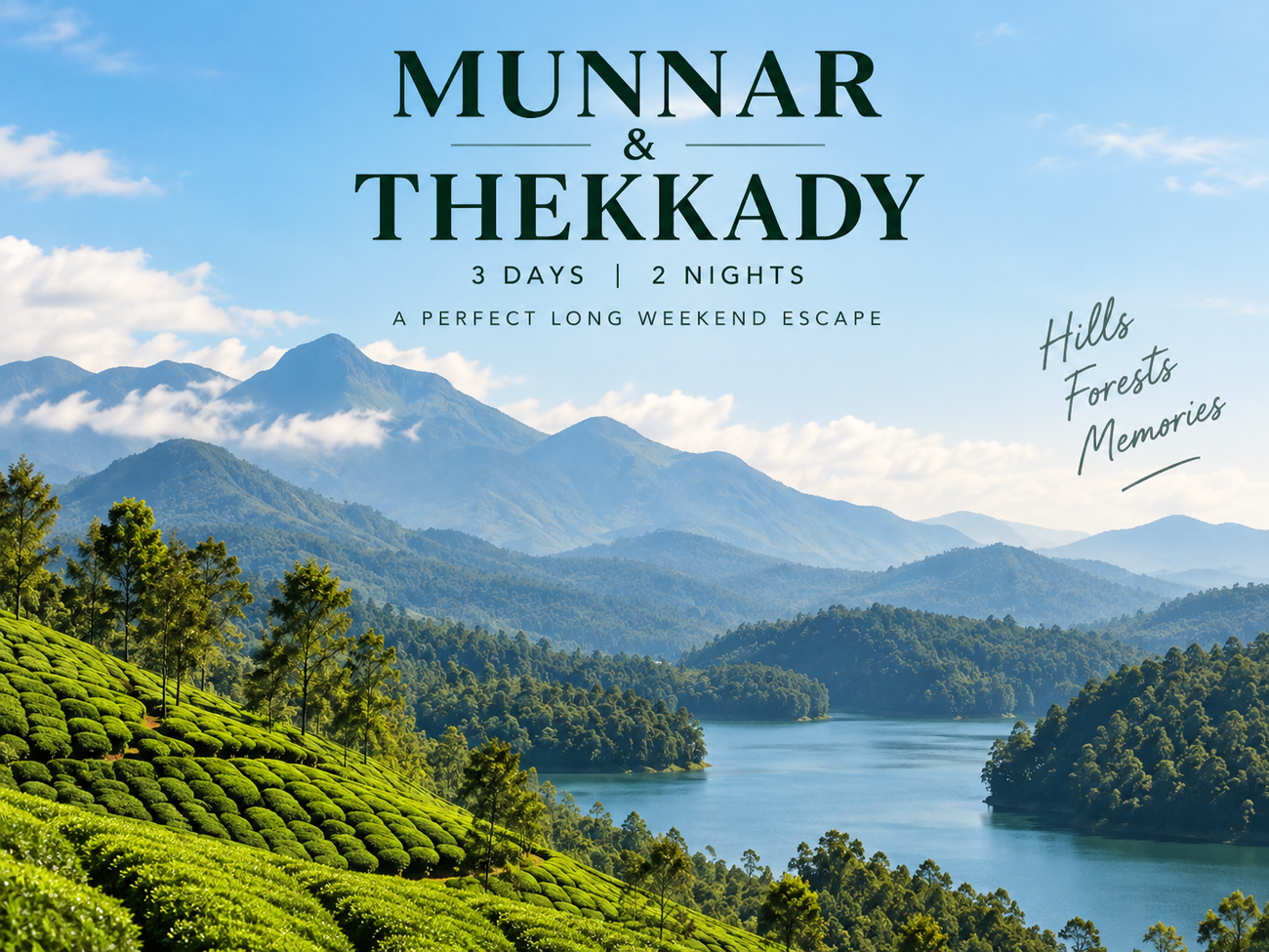 MUNNAR & THEKKADY LONG WEEKEND ESCAPE (3days 2 nights) poster