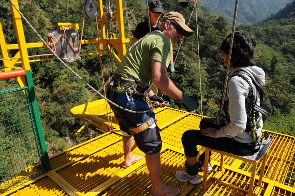 India's Most Extreme Bungy Jump - Rishikesh