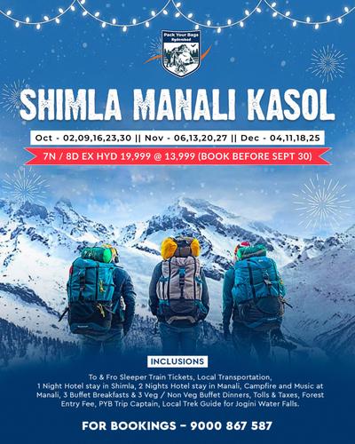 SHIMLA MANALI KASOL 7N/8D