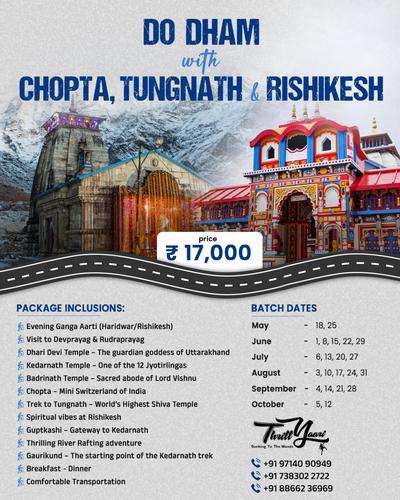 Do Dham with Chopta Tungnath & Rishikesh