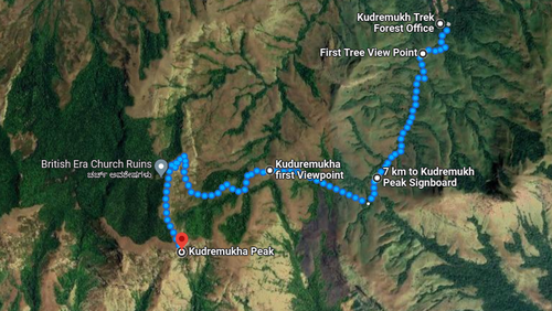 kudremukh trek location